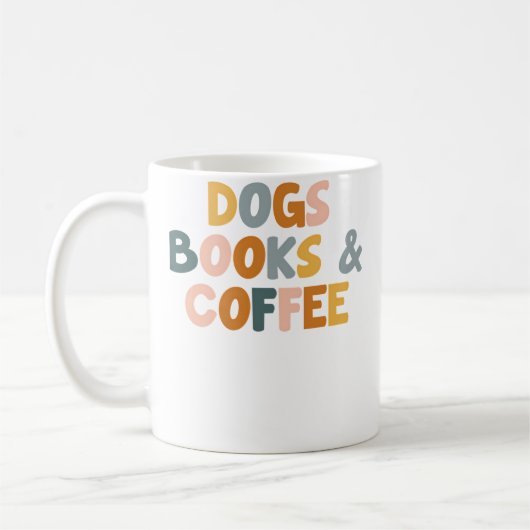 Mug Chiens Livres Et Café (Gauche)