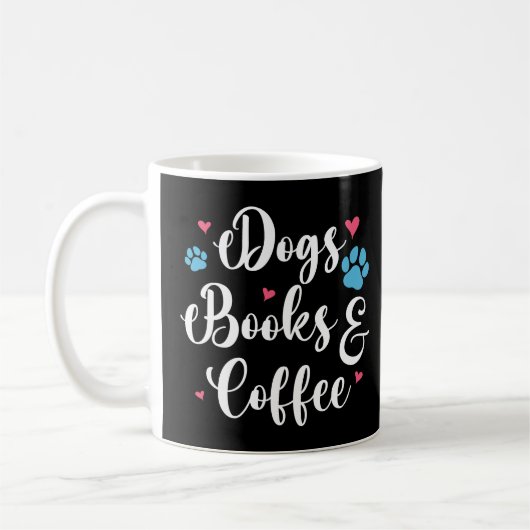 Mug Chiens Livres Et Café (Gauche)