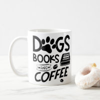 Chiens Livres Typographie Café Citation Dit Lectur
