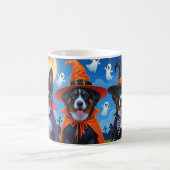 Mug Chiens Malinois belges Citrouille Halloween Funny (Centre)