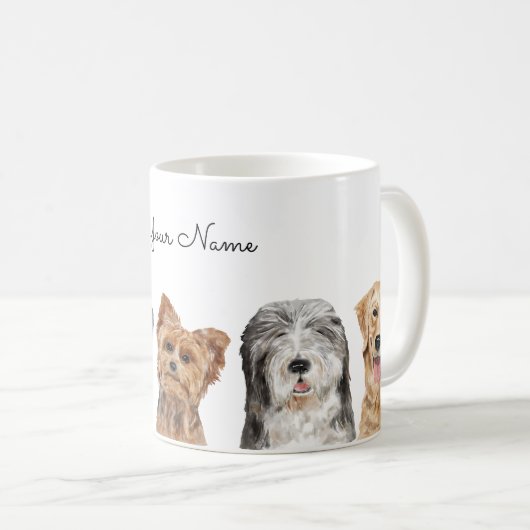 Mug Chiens mignons (Devant droit)