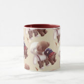 Mug Chiens mignons Accrochage (Centre)
