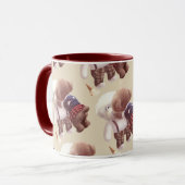Mug Chiens mignons Accrochage (Devant gauche)