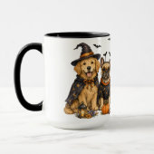 Mug Chiens mignons d'Halloween (Gauche)