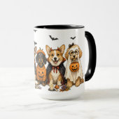 Mug Chiens mignons d'Halloween (Devant droit)