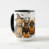 Mug Chiens mignons d'Halloween (Devant gauche)