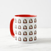 Mug Chiens mignons Emoji (Devant gauche)