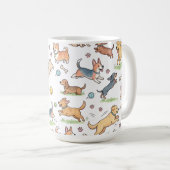 Mug Chiens Mignons Jouant Partout (Devant droit)