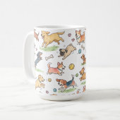 Mug Chiens Mignons Jouant Partout (Devant gauche)