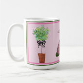 Mug Chiens opiens du Staffordshire rose (Gauche)