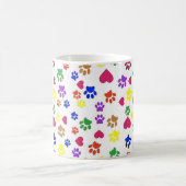 Mug Chiens, pattes et coeurs, (Centre)