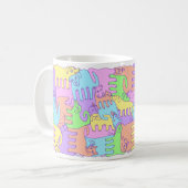 Mug Chiens pelucheux d'arc-en-ciel (Devant gauche)