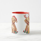 Mug Chiens Pit Bull de Noël (Centre)