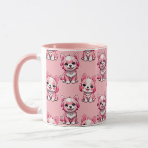 Mug Chiens roses mignons