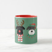 Mug Chiens Schnauzer de Noël (Centre)