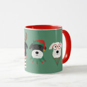 Mug Chiens Schnauzer de Noël (Devant droit)