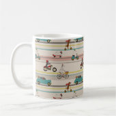 Mug Chiens se déplaçant dans les véhicules Motif (Gauche)
