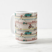 Mug Chiens se déplaçant dans les véhicules Motif (Devant gauche)