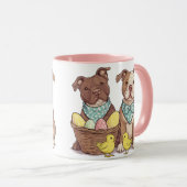 Mug Chiens taureaux de Pâques (Devant droit)