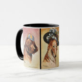 Mug Chiens, triptyque de dessin animé (Devant gauche)