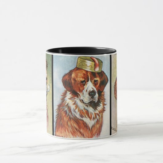 Mug Chiens, triptyque de dessin animé (Centre)