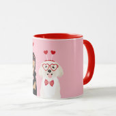Mug Chiens Valentine Rottweiler Maltipoo Chiot (Devant droit)