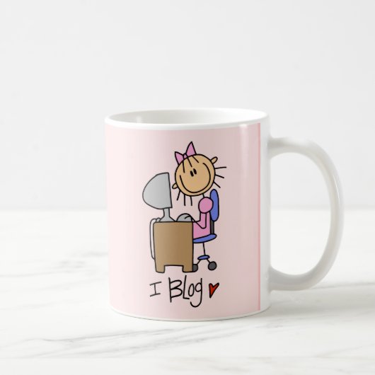 Mug Chiffre Blogger de bâton d'Internet (Droite)