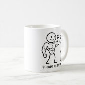 Mug Chiffre de bâton de gym (Devant droit)