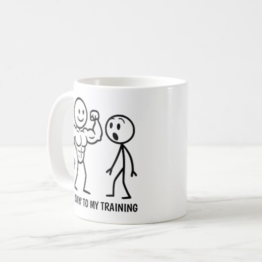 Mug Chiffre de bâton de gym (Devant gauche)