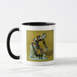 Mug Chiffre de Meissen du harlequin, c.1750