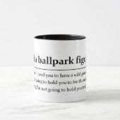 Mug 'Chiffre de parc' Drôle Citation en noir et blanc (Centre)