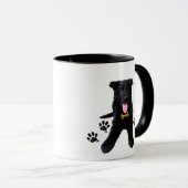 Mug Chiffre noir allemand (Devant droit)
