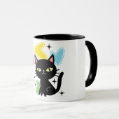 Mug Chiffre noir du milieu du siècle (Devant droit)
