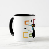 Mug Chiffre noir du milieu du siècle (Devant gauche)