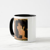 Mug Chiffre rouge pyxis de grenier dépeignant une (Devant gauche)