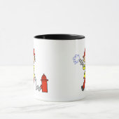 Mug Chiffre sapeur-pompier de bâton avec le tuyau (Centre)