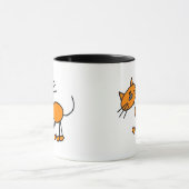 Mug Chiffre T-shirts et cadeaux de bâton de chat (Centre)