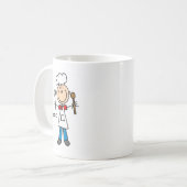 Mug Chiffre T-shirts et cadeaux de bâton de cuisinier (Devant gauche)