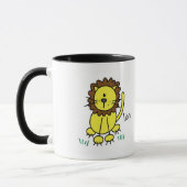 Mug Chiffre T-shirts et cadeaux de bâton de lion (Gauche)