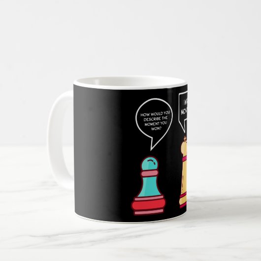 Mug Chiffres amusants des échecs (Devant gauche)