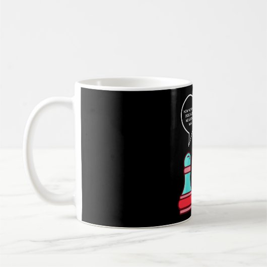 Mug Chiffres amusants des échecs (Gauche)