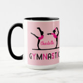 Mug Chiffres de gymnaste Filles mignonnes Gymnastique  (Gauche)