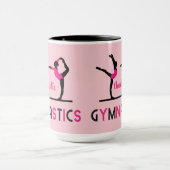 Mug Chiffres de gymnaste Filles mignonnes Gymnastique  (Centre)