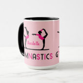 Mug Chiffres de gymnaste Filles mignonnes Gymnastique  (Devant gauche)