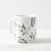 Mug Chiffres d'or des botaniques de vacances d'hiver m (Devant gauche)