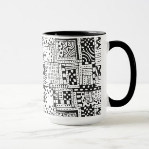 Mug Chiffres inspirés d'abrégé sur Indien