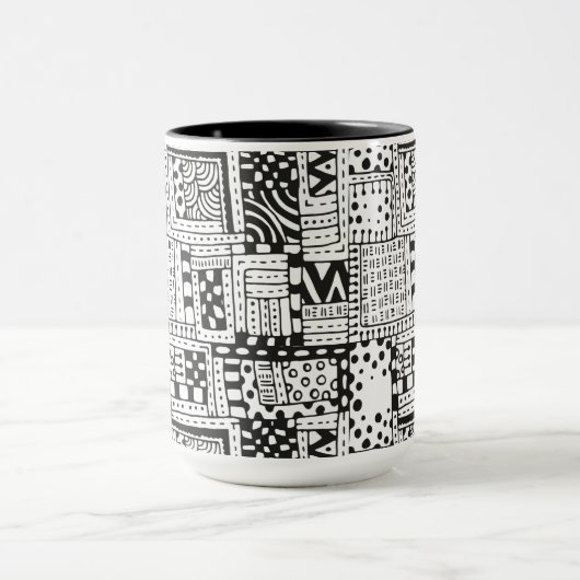 Mug Chiffres inspirés d'abrégé sur Indien (Centre)