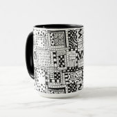 Mug Chiffres inspirés d'abrégé sur Indien (Devant gauche)