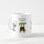 Mug Chiffres irrationnels Math Halloween Enseignant Pi (Devant gauche)
