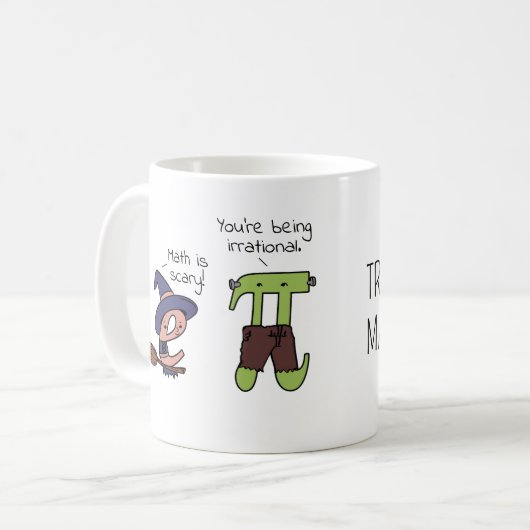 Mug Chiffres irrationnels Math Halloween Enseignant Pi (Devant gauche)